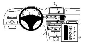 ProClip - BMW 3-Serie /E90/E91/E92/E93 2005-2012 Angled mount