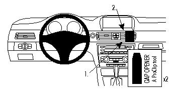 ProClip - BMW 3-Serie /E90/E91/E92/E93 2005-2012 Angled mount