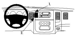 ProClip - Dodge Ram Pick Up 1500/2500/3500 2002-2005 Center mount