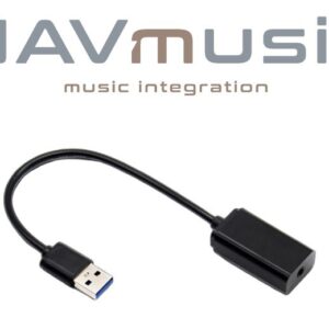 AUX to USB audio interface with 3.5mm jack connector