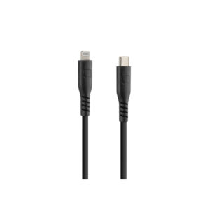 Optiline siliconen laad en synchronisatiekabel USB C -> Apple 8pin - 20cm met verstevigde hals