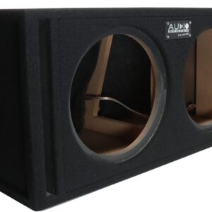 AUDIO SYSTEM Dubbele lege behuizing. Bassreflexbehuizing van 2x 42 Liter voor 2x 30 cm Bass