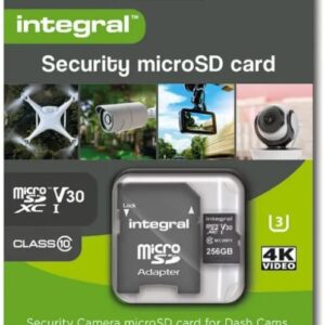 256GB Integral Security Micro SD-kaart (Klasse 10) – Snelle, veilige opslag
