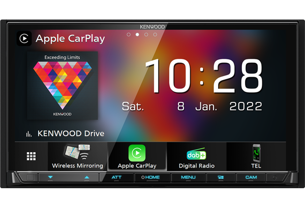 Kenwood DMX 8021DABS- 2DIN 7,0" Inch Multimedia radio Wireles Carplay/Android Auto