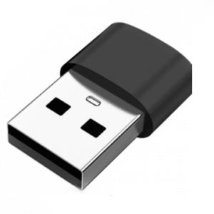 Kabeladapter USB-C f - USB-A m - kleur zwart