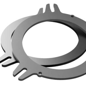 Zeer stabiele universele metalen BMW speakerring 80 mm