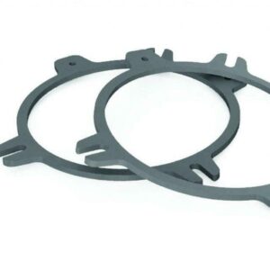 Zeer stabiele universele metalen BMW speakerring 100 mm