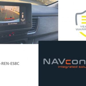 Rear camera set incl. coding dongle - Renault Easy Link 8 inch P&P