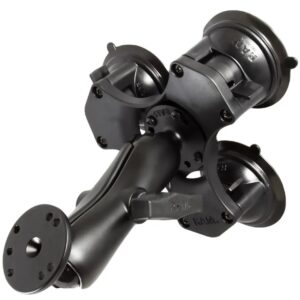 RAM® Twist-Lock™ Drievoudige Zuignapbevestiging met Ronde Plaat