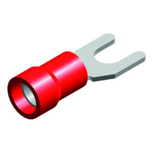 kabelvork 5 stuks 0.5x1.5 m5 rood in blister