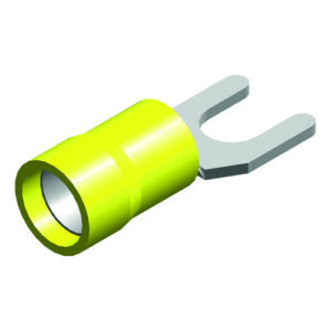 kabelvork 5stuks 4.0x6.0 m4 geel in blister