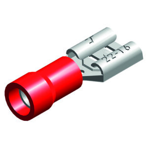 kabelschoen 5 stuks 2.8x0.8 rood in blister