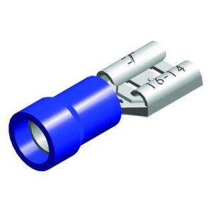 kabelschoen 5stuks 8.0x0.8 blauw in blister