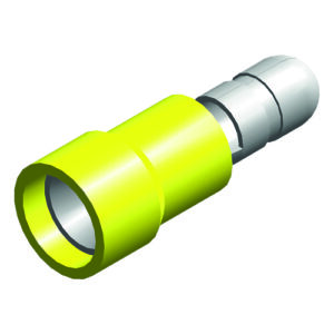 kabelschoen 5stuks 4.0x6.0 geel in blister