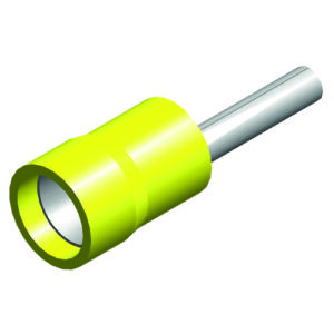 kabelschoen 5stuks 4.0x6.0 geel in blister