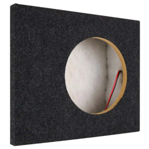 10" pasklare subwoofer kist voor Scania CR20, 17 Liter, 12&19 mm MDF