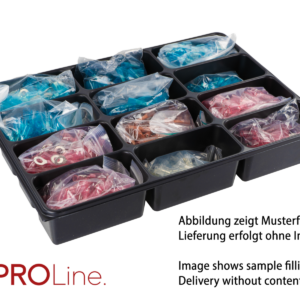 PROline Werkplaatskast assortiments bak, 12 vakken - inleg tray ten behoeve lade 335x238x45mm
