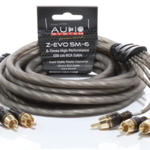 AUDIO SYSTEM HIGH-PERFORMANCE RCA-KABEL 5000mm 6-voudig OFC cinch-kabel