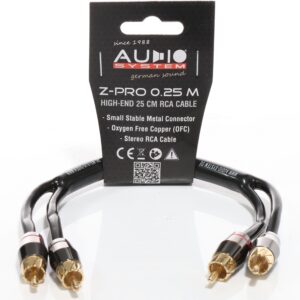 AUDIO SYSTEM HIGH-PERFORMANCE RCA-KABEL 250mm OFC cinch-kabel