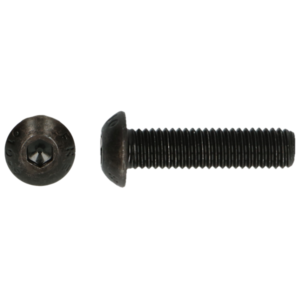 Schroef zwart M4 x 10mm, 6kant inbus, 100stuks