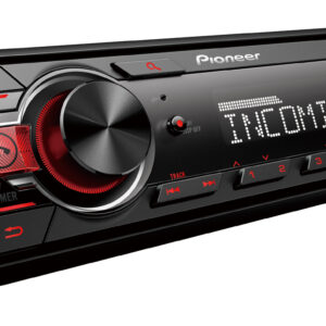 Pioneer MVH-330DAB Receiver 1DIN USB/BT/DAB+ rood