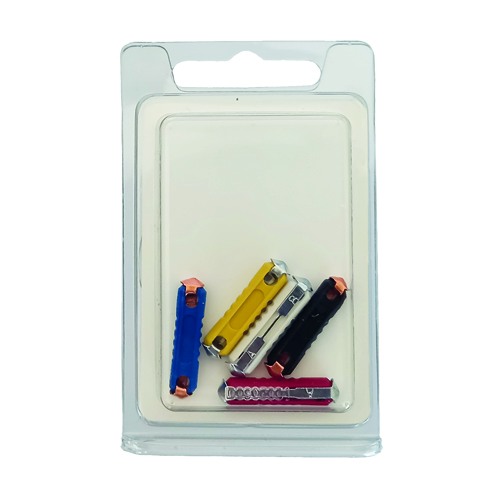 Torpedo zekering assortiment 1x 5/ 8 / 10/ 16/ 25 ampère in blister
