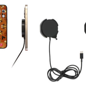 Brodit houder met MagSafe Charger-zwart iPhone 12-17