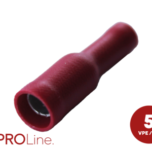 kabelschoen 5 stuks 0.5x1.5 4mm rood in blister