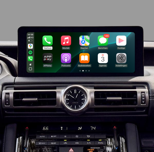 APPplay_CARplay & Android Auto instellen Lexus IS 2017> & Toyota LC200 2019> (LVDS)