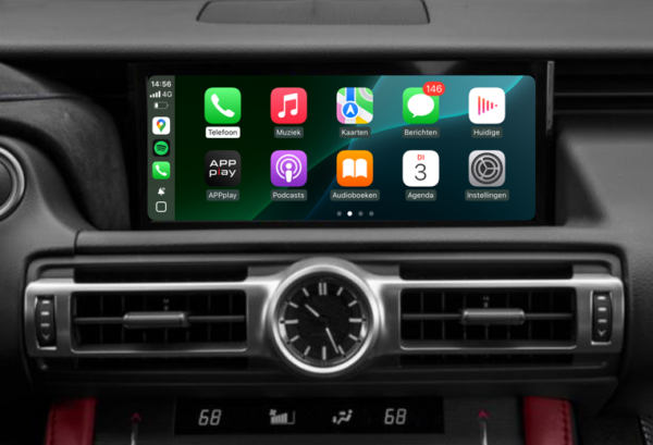 APPplay_CARplay & Android Auto instellen Lexus GVIF 2018> Touchpad (LVDS)