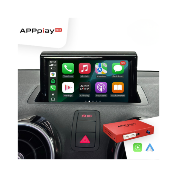 APPplay BOX_Audi A1/Q3 MMI 3G CARplay & Android Auto set (with NAV)