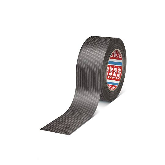 TESA Basic Duct Tape L.25mtr x B. 50mm Zwart (Per 6 Stuks) OP=OP!