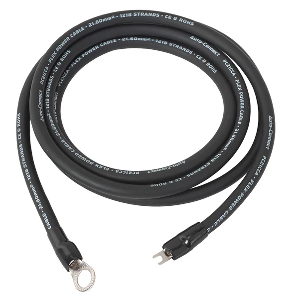 Auto-Connect Power cable CCA 21mm2 Term. 2.5M black