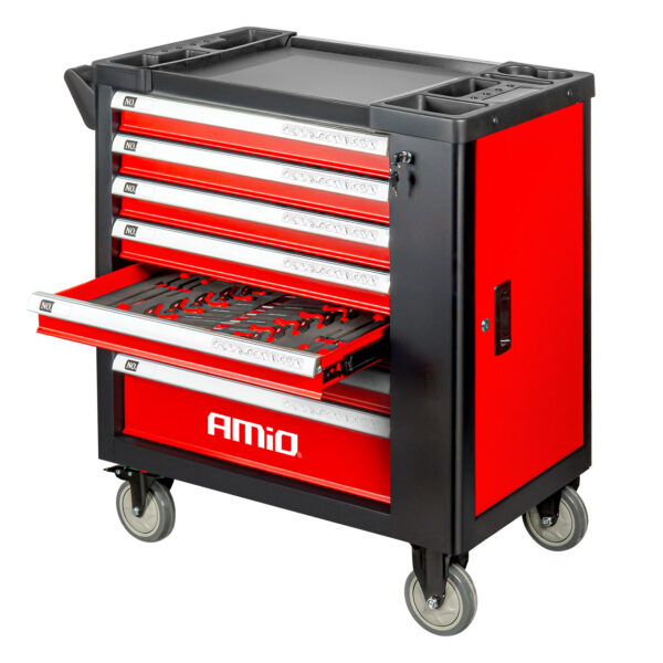 Gereedschapskast met 258-delige gereedschapset 840x460x870mm AMIO-04892