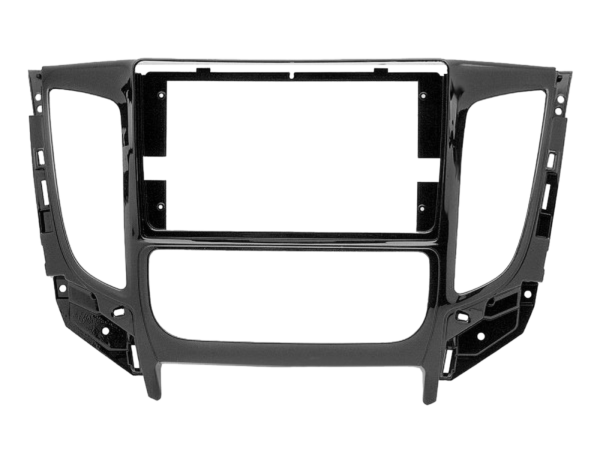 9" paneel Fiat Fullback / Mitsubishi L200 piano black, voertuigen met klimatronic