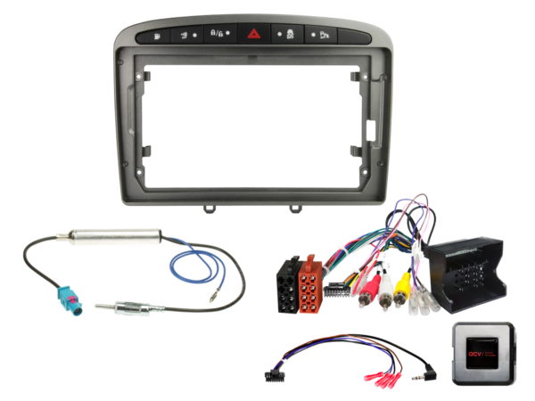 9" Kit Peugeot 308 2007-2015 grijs RD4 SWI