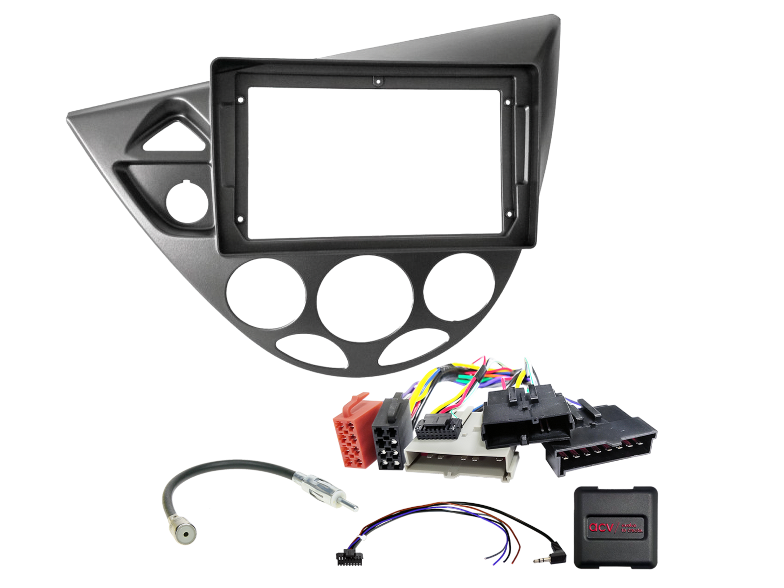 9" Kit Ford Focus I (DAW/DBW/DFW/DNW) 8Pin/8Pin/17Pin SWC/antenne
