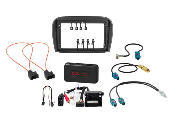 9" Kit Mercedes SL-klasse 04/2008-12/2011 SWC/antenne/Amp