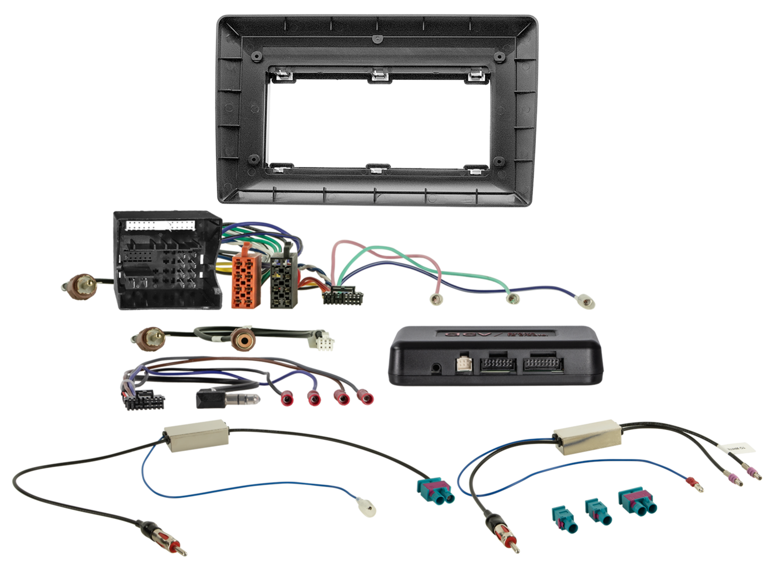 10" Kit voor diverse Skoda/VW-modellen, 52-pins i-adapter/antenne