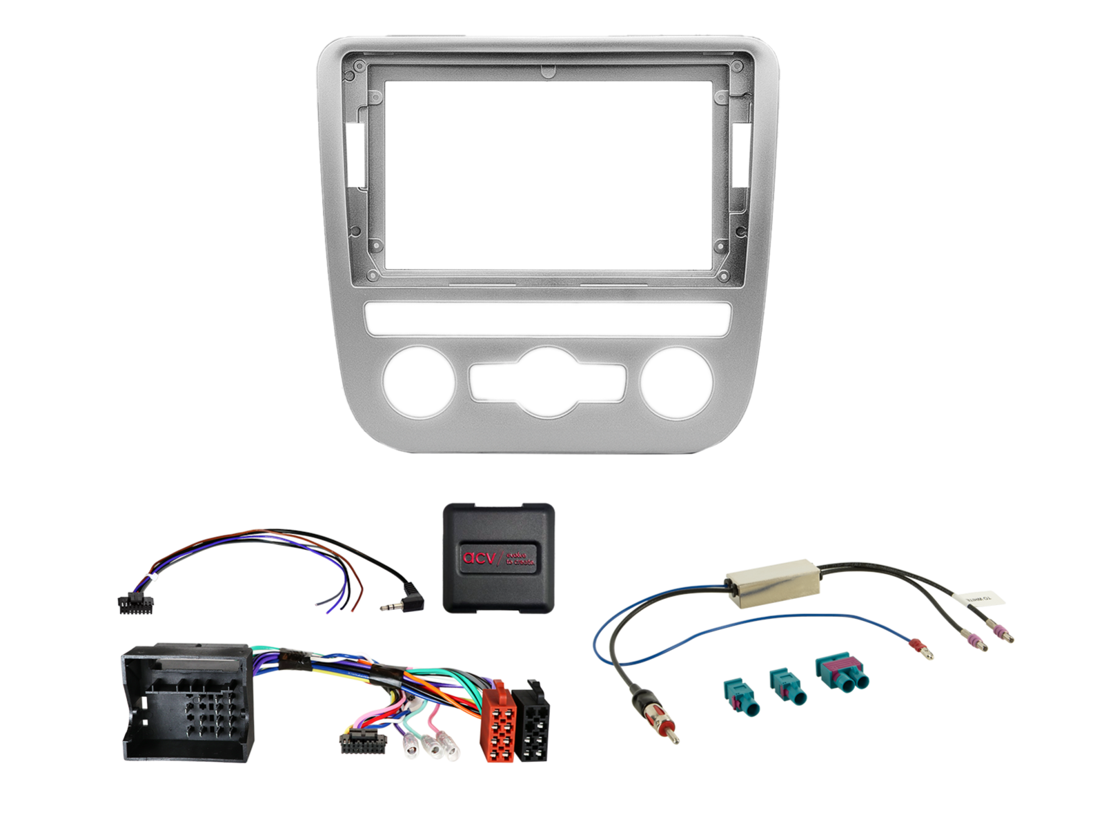9" Kit VW Scirocco met enkele klimaatregeling I SWC/antenne