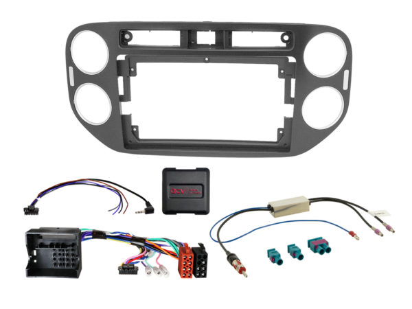 9" Kit VW Tiguan 06/2011-04/2016 zwart LFB/Antenne