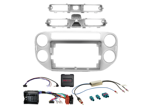 9" Kit VW Tiguan 06/2011-04/2016 zilver LFB/Antenne