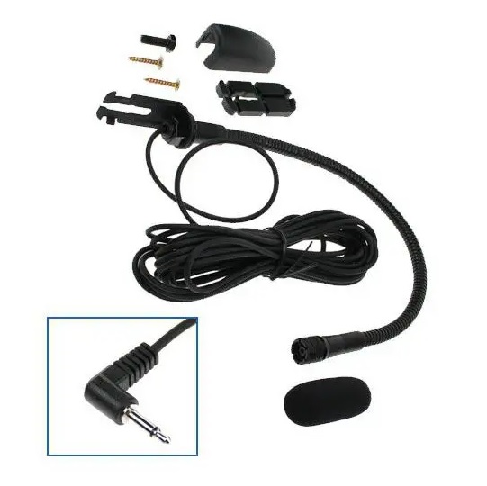 Zwanenhals Microfoon passief 3,5mm o.a.CK3100 / CK3300 / CK3500, Sony Ericsson, TomTom GO, JVC KD-BT