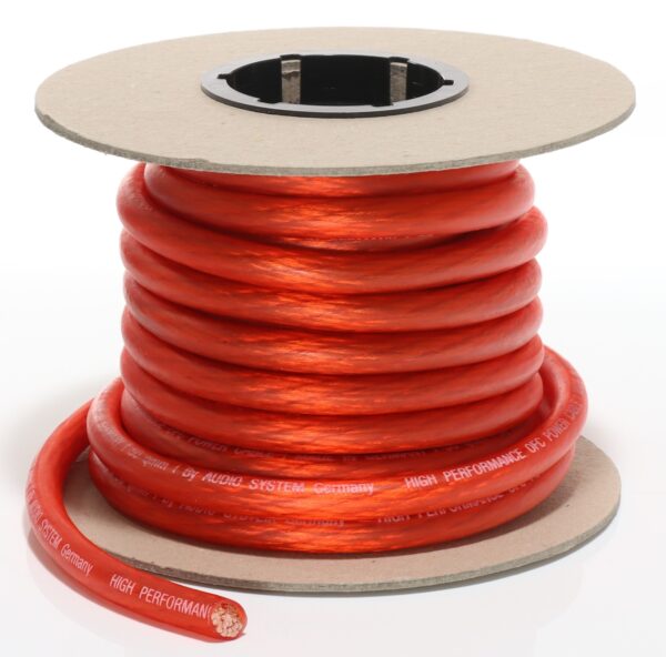 AUDIO SYSTEM HIGH-Performance 50mm² power Kabel Per rol van 10 meter