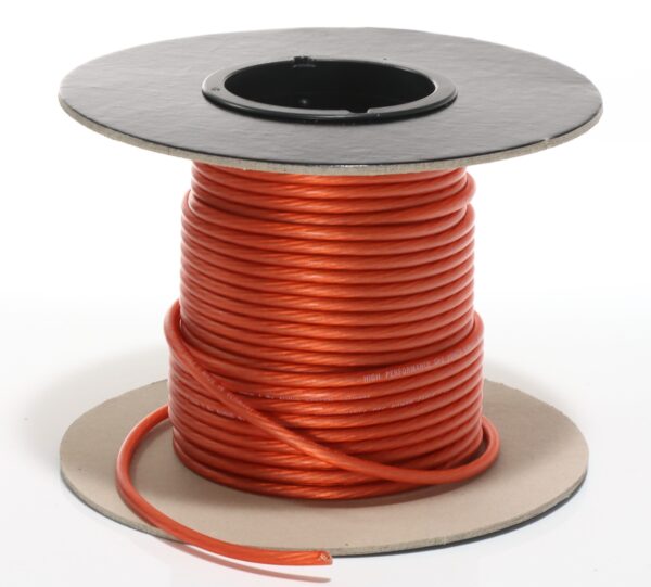 AUDIO SYSTEM HIGH-Performance 6 mm² power Kabel Per rol van 25 meter Rood