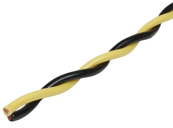 AUDIO SYSTEM "TWISTED" luidsprekerkabel 2x 0,75 mm² Geel/ Zwart