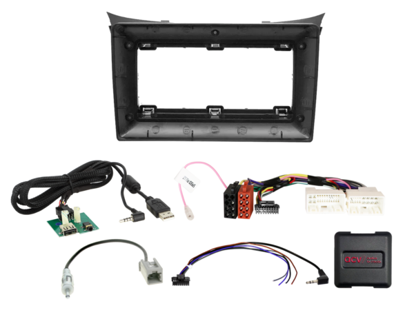 9" Kit Hyundai Elantra 2011 - 2015 24Pin/18Pin SWI/antenna/USB