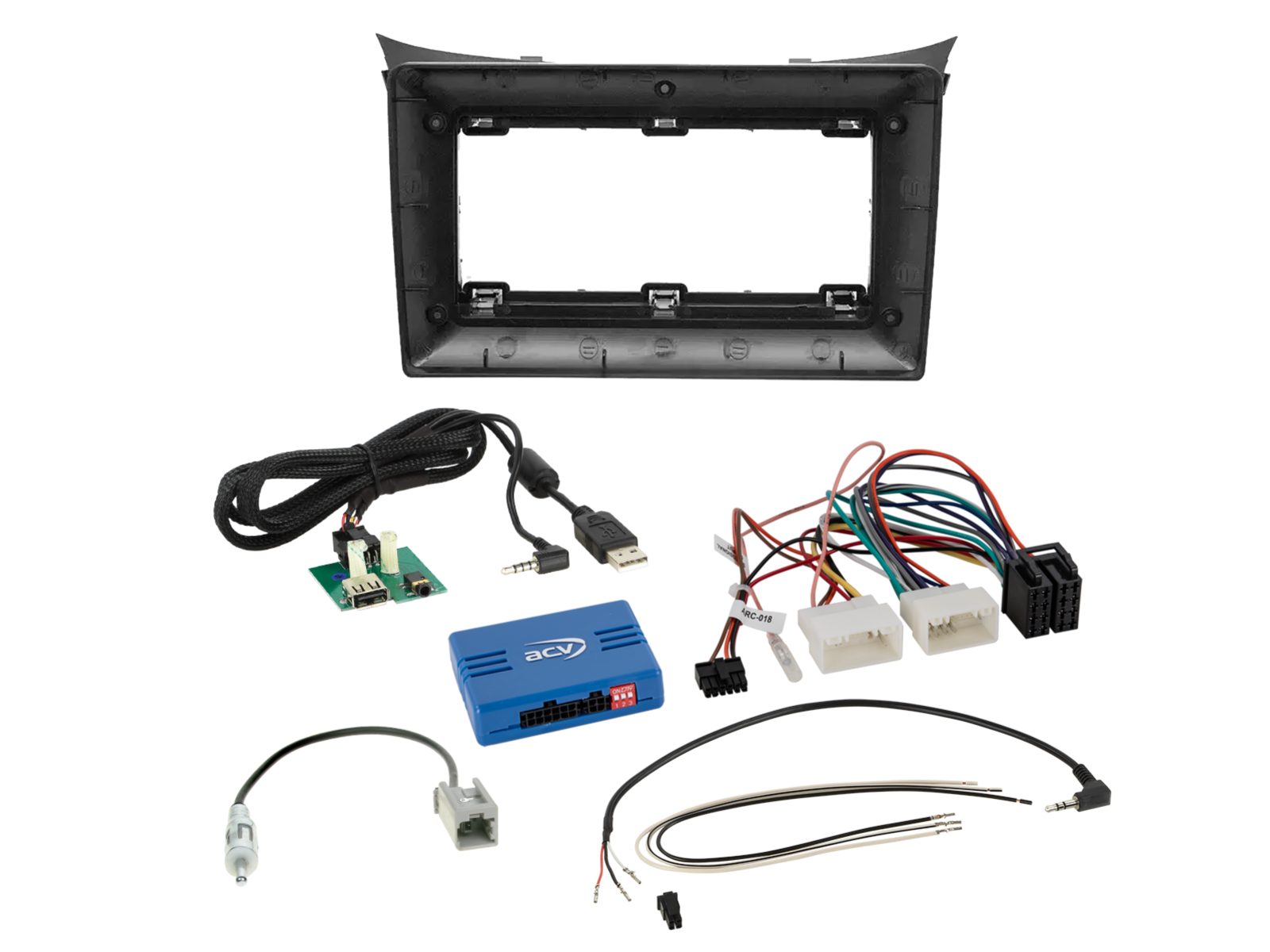 9" Kit Hyundai Elantra 2011 - 2015 24Pin/18Pin SWI/antenne Pro