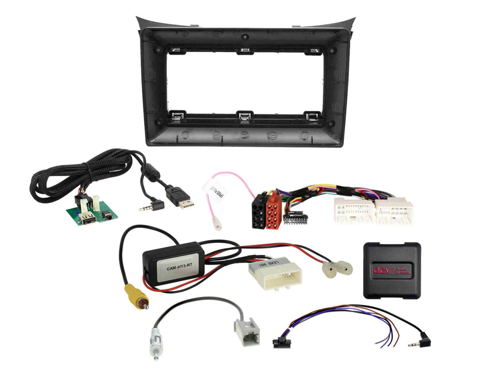 9" Kit Hyundai Elantra 2011 - 2015 24Pin/18Pin SWI/antenne Pro