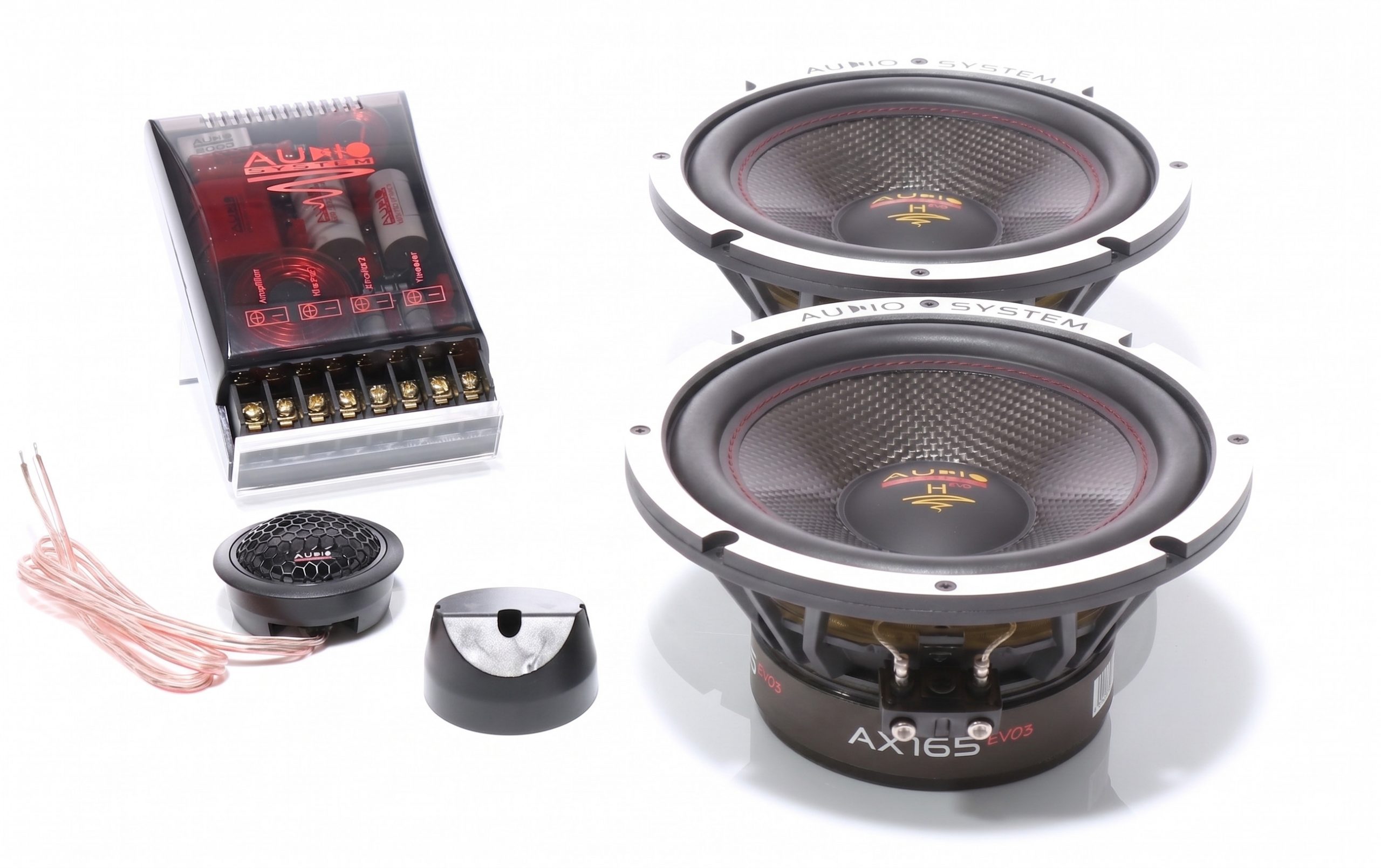 Helon-Serie 2-OHM 2-Way Double Compo 165 mm Extreme Kickbass Compo Systeem.